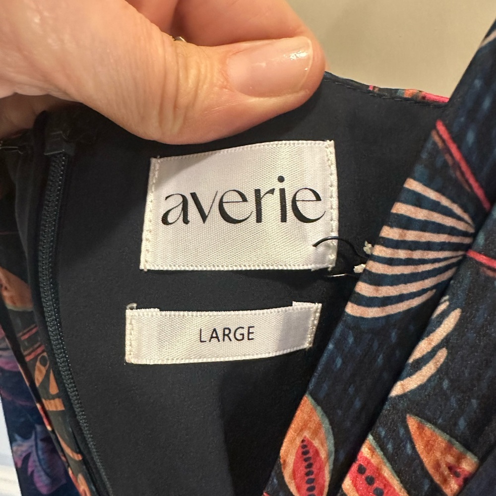 Aerie Navy and Pink Asymmetrical Dress - Picture 9 of 11